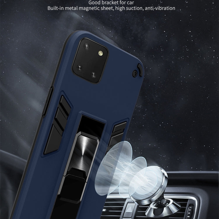 For Samsung Galaxy A81 2 in 1 PC + TPU Shockproof Protective Case with Invisible Holder