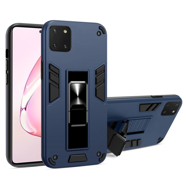 For Samsung Galaxy A81 2 in 1 PC + TPU Shockproof Protective Case with Invisible Holder