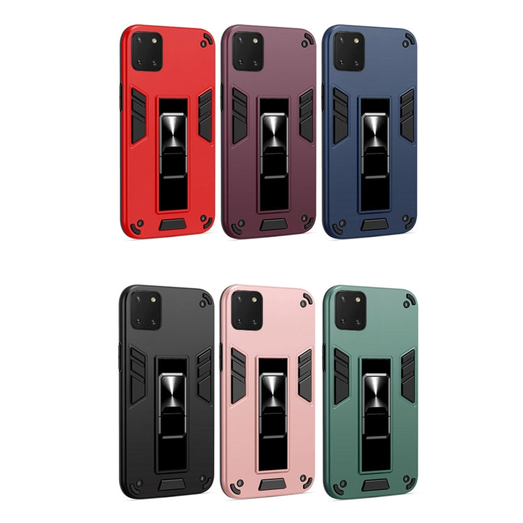 For Samsung Galaxy A81 2 in 1 PC + TPU Shockproof Protective Case with Invisible Holder