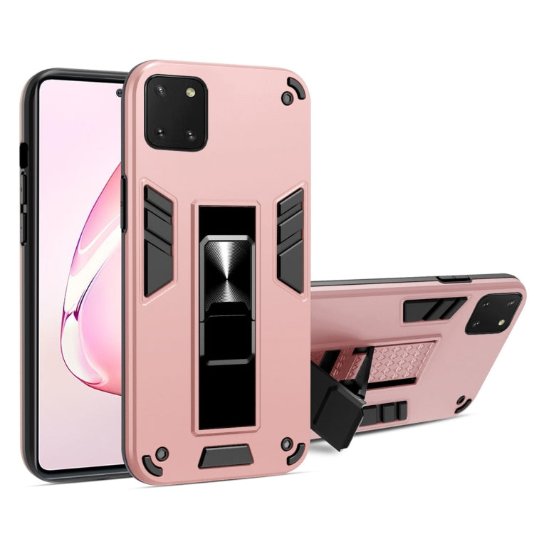 For Samsung Galaxy A81 2 in 1 PC + TPU Shockproof Protective Case with Invisible Holder
