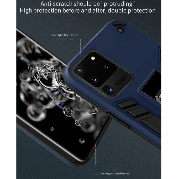 For Samsung Galaxy S20 Ultra 2 in 1 PC + TPU Shockproof Protective Case with Invisible Holder