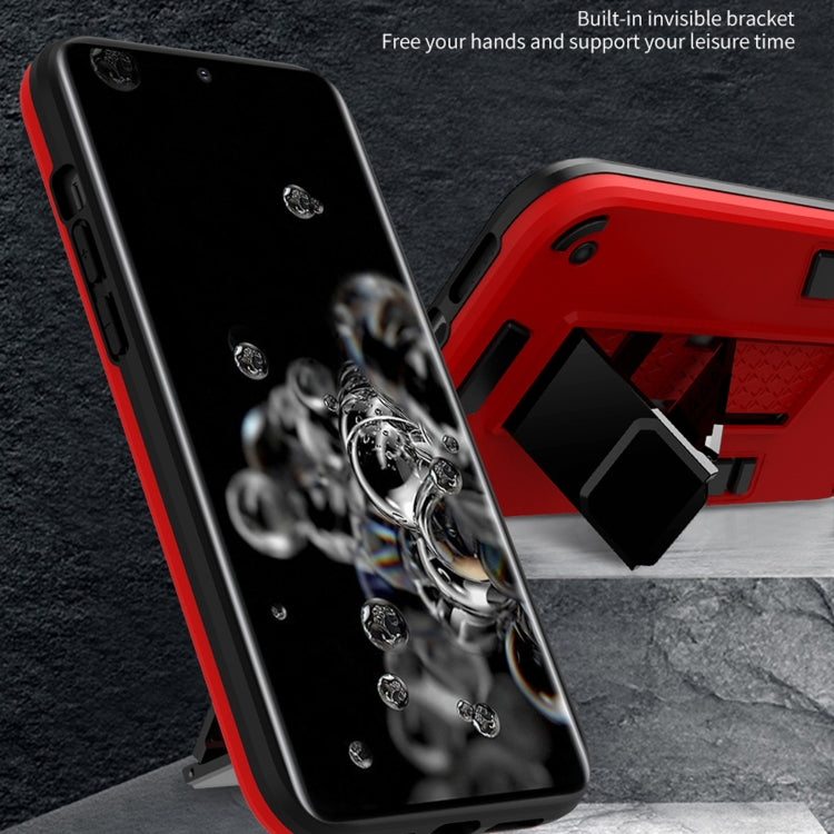 For Samsung Galaxy S20 Ultra 2 in 1 PC + TPU Shockproof Protective Case with Invisible Holder