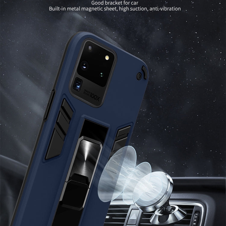 For Samsung Galaxy S20 Ultra 2 in 1 PC + TPU Shockproof Protective Case with Invisible Holder