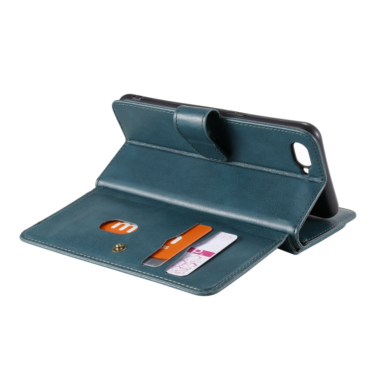 For OPPO A5 / A3s Multifunctional Magnetic Copper Buckle Horizontal Flip Solid Color Leather Case with 10 Card Slots & Wallet & Holder & Photo Frame
