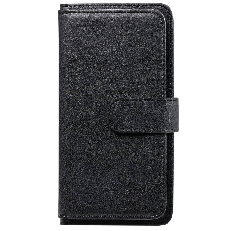 For OPPO A5 / A3s Multifunctional Magnetic Copper Buckle Horizontal Flip Solid Color Leather Case with 10 Card Slots & Wallet & Holder & Photo Frame