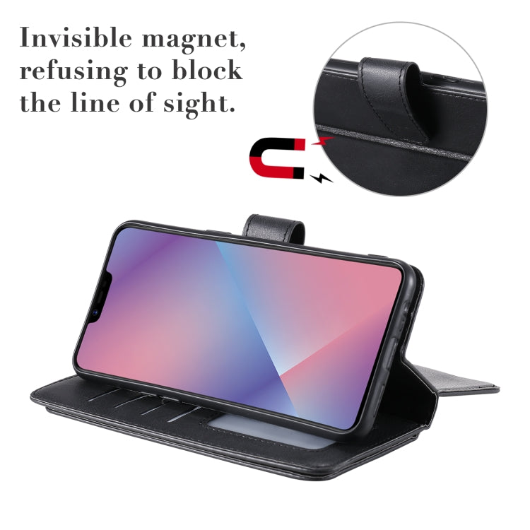 For OPPO A5 / A3s Multifunctional Magnetic Copper Buckle Horizontal Flip Solid Color Leather Case with 10 Card Slots & Wallet & Holder & Photo Frame