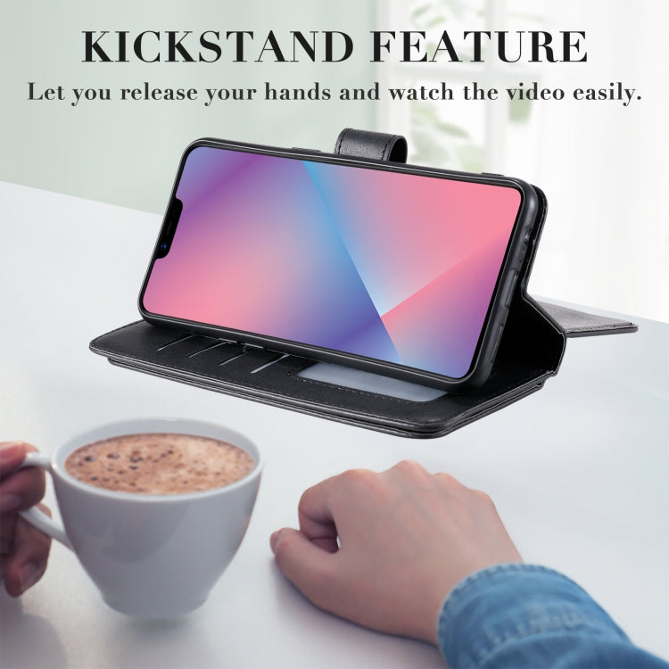 For OPPO A5 / A3s Multifunctional Magnetic Copper Buckle Horizontal Flip Solid Color Leather Case with 10 Card Slots & Wallet & Holder & Photo Frame