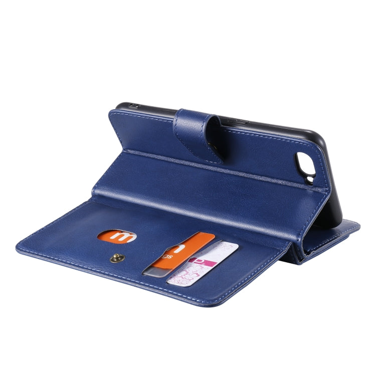 For OPPO A5 / A3s Multifunctional Magnetic Copper Buckle Horizontal Flip Solid Color Leather Case with 10 Card Slots & Wallet & Holder & Photo Frame