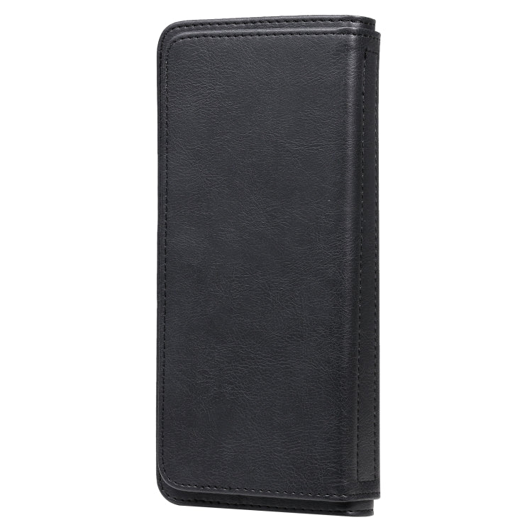 For OPPO A9 (2020) / A11x / A5 (2020) Multifunctional Magnetic Copper Buckle Horizontal Flip Solid Color Leather Case with 10 Card Slots & Wallet & Holder & Photo Frame