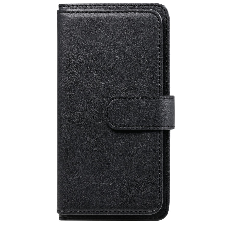 For OPPO A52 / A72 / A92 Multifunctional Magnetic Copper Buckle Horizontal Flip Solid Color Leather Case with 10 Card Slots & Wallet & Holder & Photo Frame