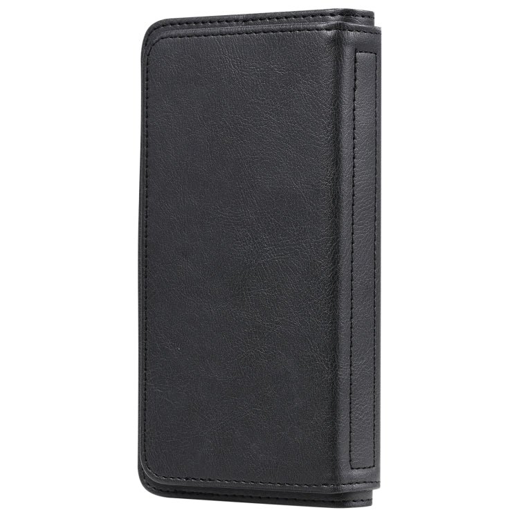 For OPPO A52 / A72 / A92 Multifunctional Magnetic Copper Buckle Horizontal Flip Solid Color Leather Case with 10 Card Slots & Wallet & Holder & Photo Frame