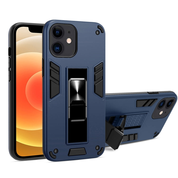For iPhone 12 mini 2 in 1 PC + TPU Shockproof Protective Case with Invisible Holder