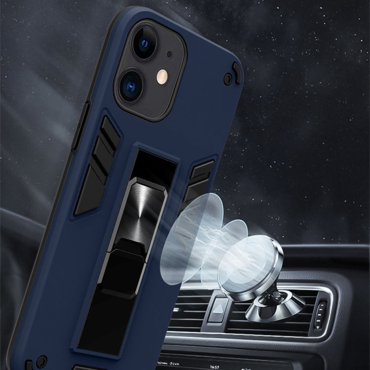 For iPhone 12 mini 2 in 1 PC + TPU Shockproof Protective Case with Invisible Holder