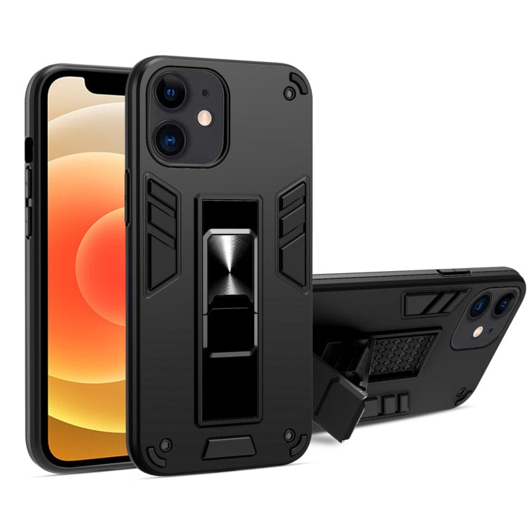 For iPhone 12 mini 2 in 1 PC + TPU Shockproof Protective Case with Invisible Holder