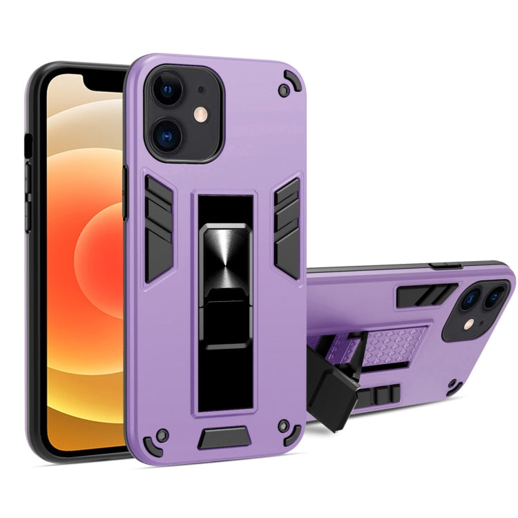 For iPhone 12 mini 2 in 1 PC + TPU Shockproof Protective Case with Invisible Holder