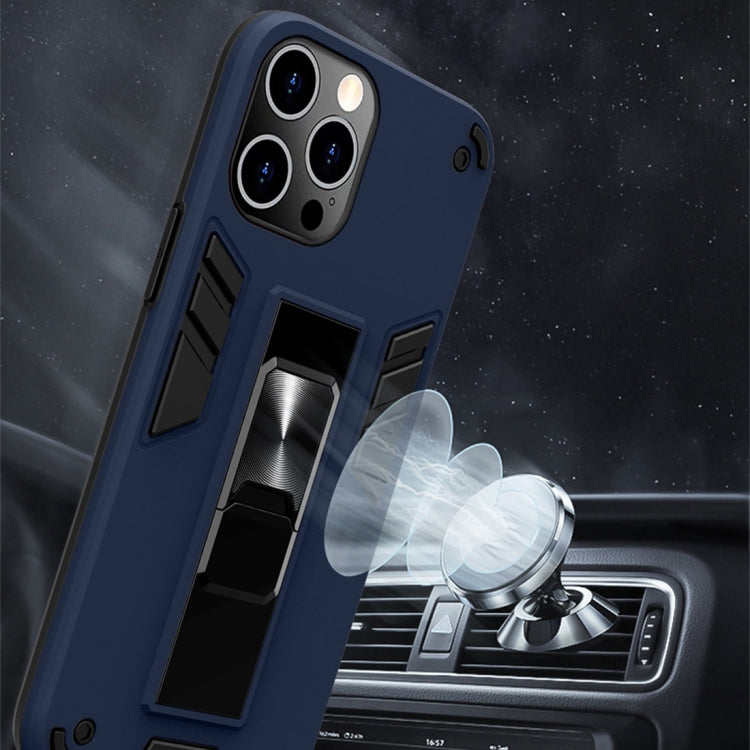 For iPhone 12 Pro Max 2 in 1 PC + TPU Shockproof Protective Case with Invisible Holder