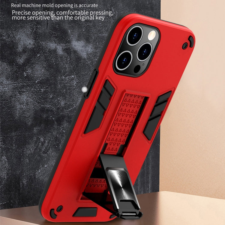 For iPhone 12 Pro Max 2 in 1 PC + TPU Shockproof Protective Case with Invisible Holder