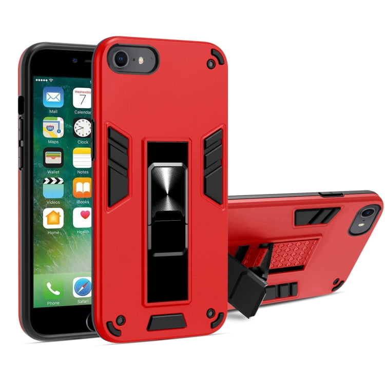 For iPhone SE 2022 / SE 2020 / 8 / 7 2 in 1 PC + TPU Shockproof Protective Case with Invisible Holder