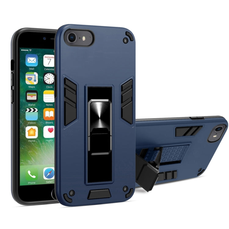 For iPhone SE 2022 / SE 2020 / 8 / 7 2 in 1 PC + TPU Shockproof Protective Case with Invisible Holder