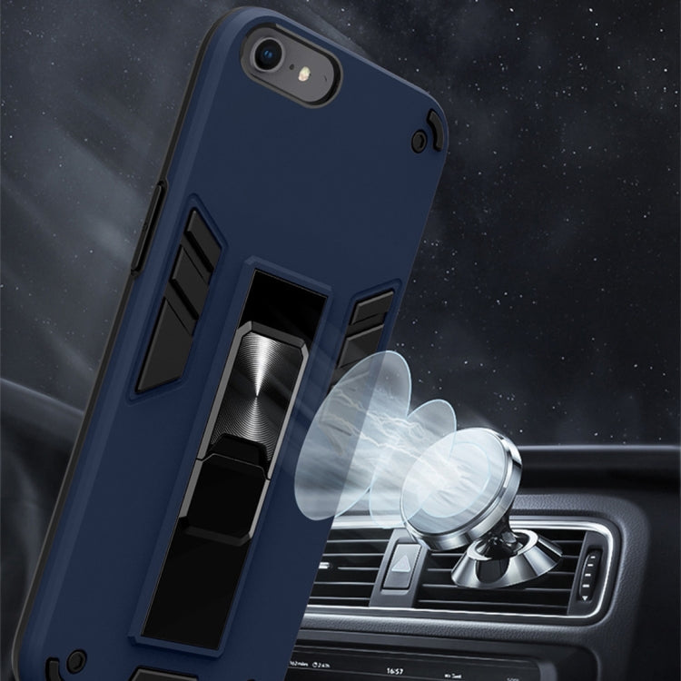 For iPhone SE 2022 / SE 2020 / 8 / 7 2 in 1 PC + TPU Shockproof Protective Case with Invisible Holder