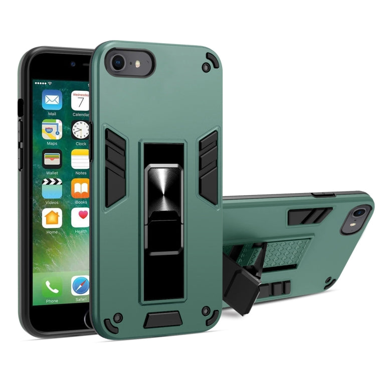 For iPhone SE 2022 / SE 2020 / 8 / 7 2 in 1 PC + TPU Shockproof Protective Case with Invisible Holder