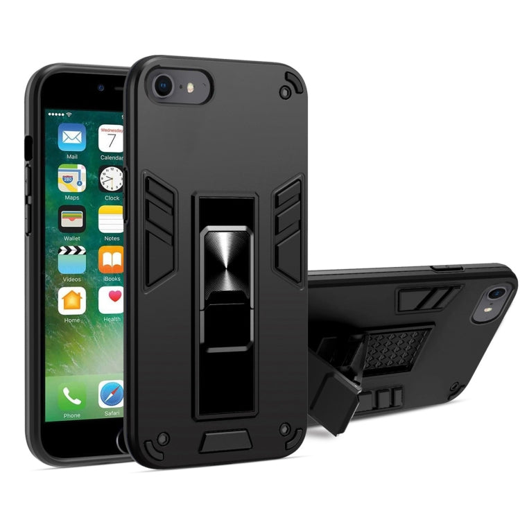 For iPhone SE 2022 / SE 2020 / 8 / 7 2 in 1 PC + TPU Shockproof Protective Case with Invisible Holder