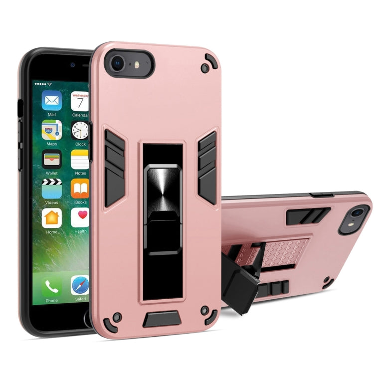 For iPhone SE 2022 / SE 2020 / 8 / 7 2 in 1 PC + TPU Shockproof Protective Case with Invisible Holder