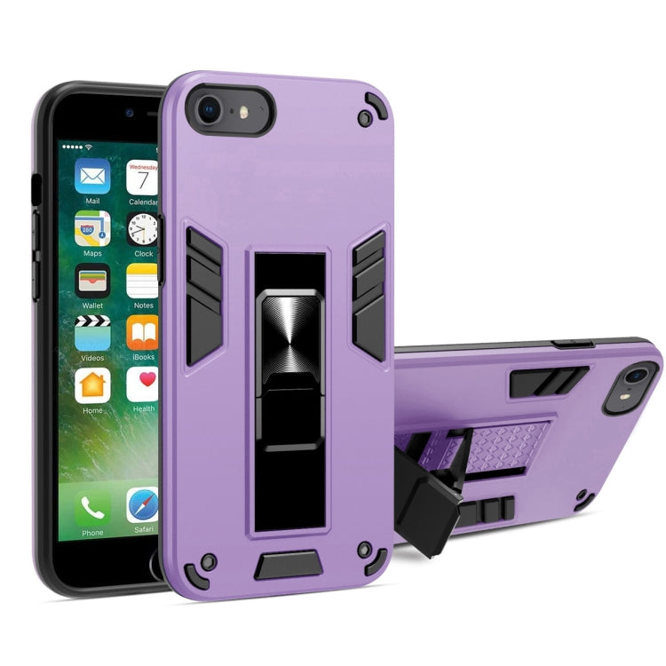 For iPhone SE 2022 / SE 2020 / 8 / 7 2 in 1 PC + TPU Shockproof Protective Case with Invisible Holder