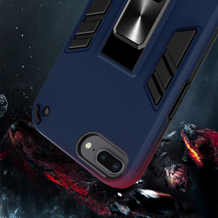 2 in 1 PC + TPU Shockproof Protective Case with Invisible Holder For iPhone 8 Plus & 7 Plus