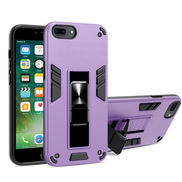 2 in 1 PC + TPU Shockproof Protective Case with Invisible Holder For iPhone 8 Plus & 7 Plus
