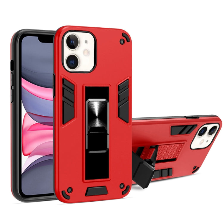 For iPhone 11 2 in 1 PC + TPU Shockproof Protective Case with Invisible Holder
