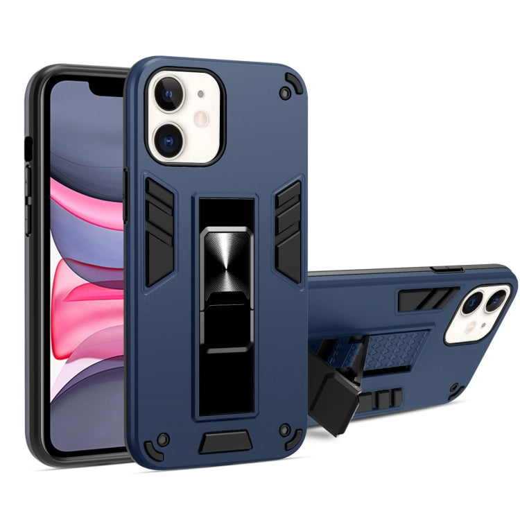 For iPhone 11 2 in 1 PC + TPU Shockproof Protective Case with Invisible Holder