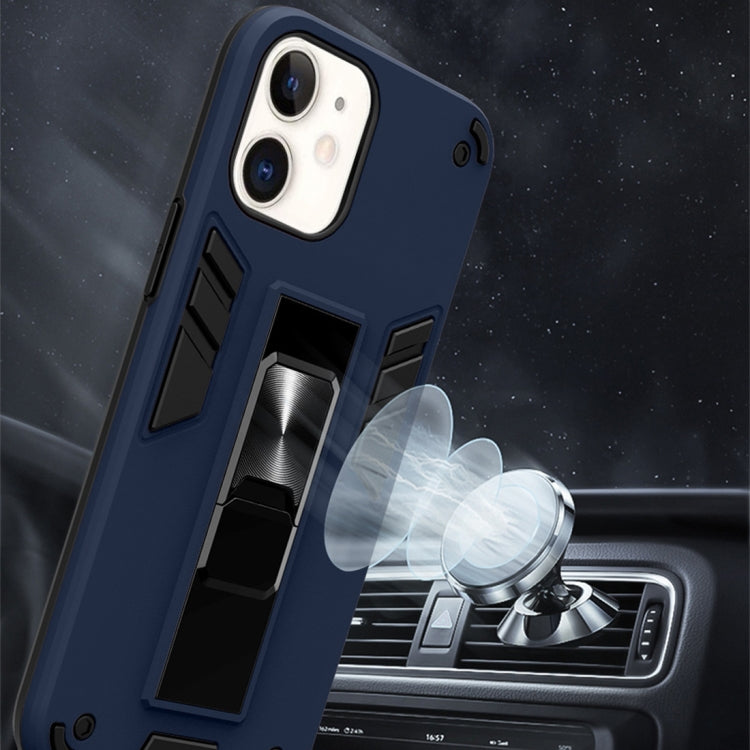 For iPhone 11 2 in 1 PC + TPU Shockproof Protective Case with Invisible Holder