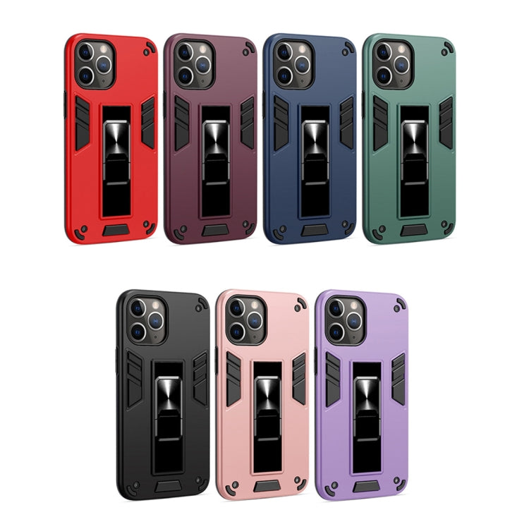 For iPhone 11 Pro Max 2 in 1 PC + TPU Shockproof Protective Case with Invisible Holder