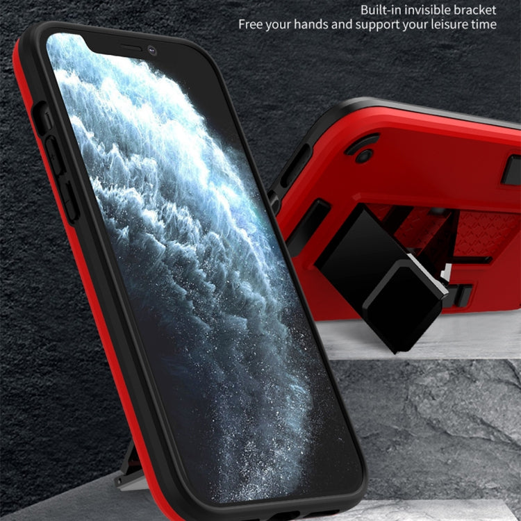 For iPhone 11 Pro Max 2 in 1 PC + TPU Shockproof Protective Case with Invisible Holder