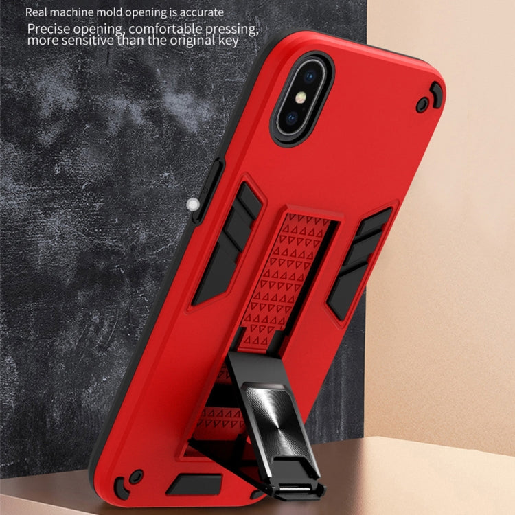 For iPhone XR 2 in 1 PC + TPU Shockproof Protective Case with Invisible Holder