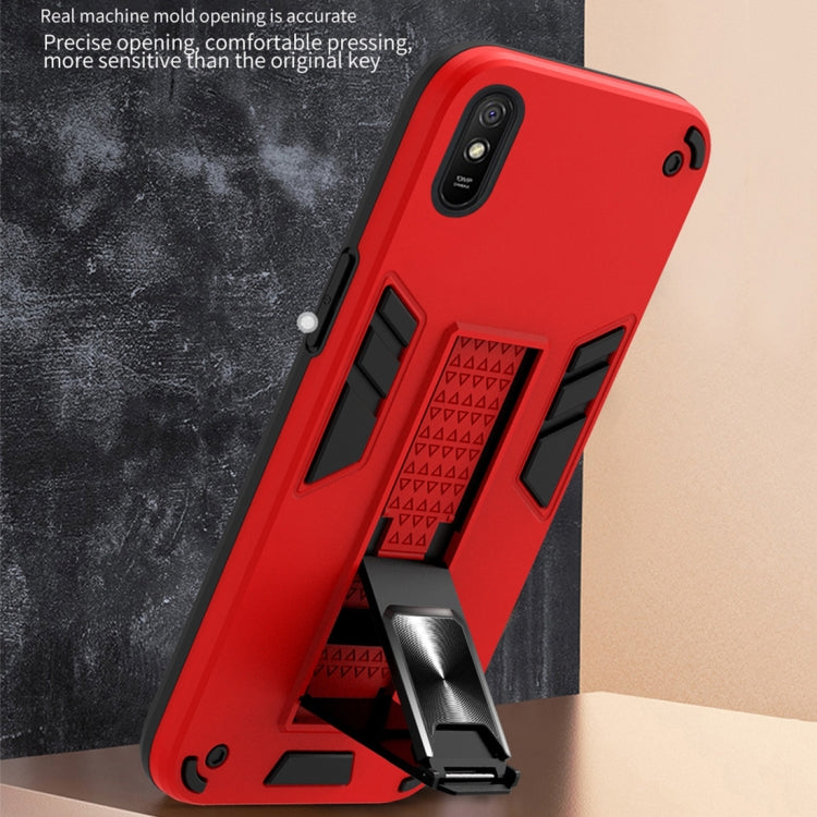 For Xiaomi Redmi 9A 2 in 1 PC + TPU Shockproof Protective Case with Invisible Holder