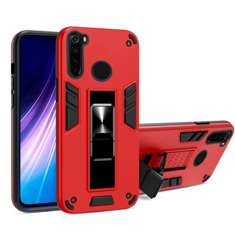 For Xiaomi Redmi Note 8 2 in 1 PC + TPU Shockproof Protective Case with Invisible Holder