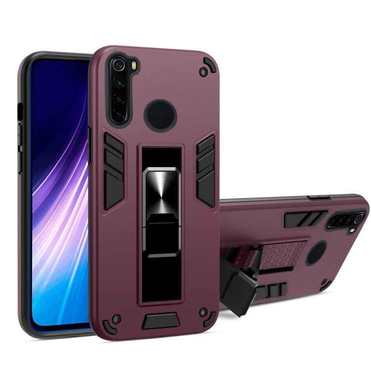 For Xiaomi Redmi Note 8 2 in 1 PC + TPU Shockproof Protective Case with Invisible Holder