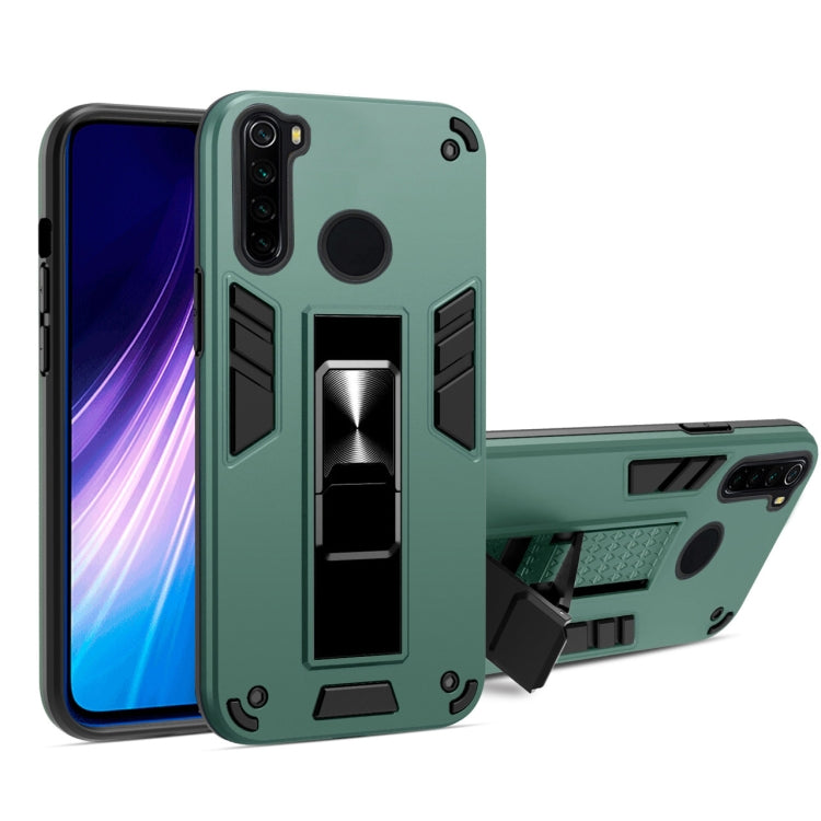 For Xiaomi Redmi Note 8 2 in 1 PC + TPU Shockproof Protective Case with Invisible Holder