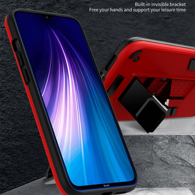 For Xiaomi Redmi Note 8 2 in 1 PC + TPU Shockproof Protective Case with Invisible Holder