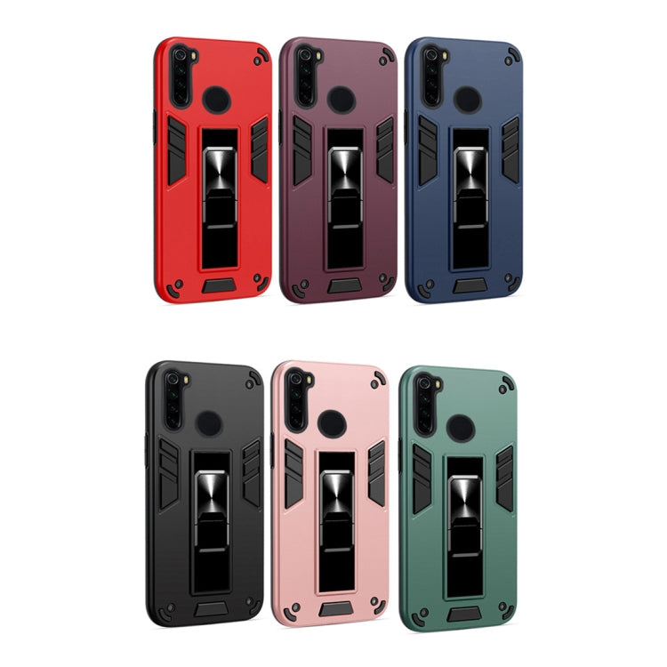 For Xiaomi Redmi Note 8 2 in 1 PC + TPU Shockproof Protective Case with Invisible Holder