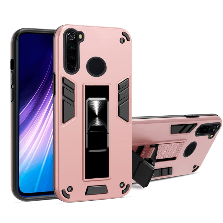 For Xiaomi Redmi Note 8 2 in 1 PC + TPU Shockproof Protective Case with Invisible Holder