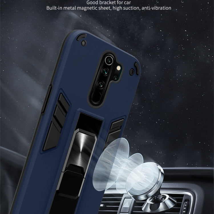 For Xiaomi Redmi Note 8 Pro 2 in 1 PC + TPU Shockproof Protective Case with Invisible Holder