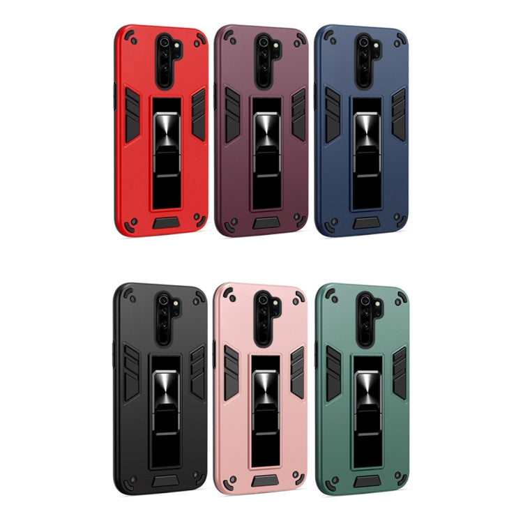 For Xiaomi Redmi Note 8 Pro 2 in 1 PC + TPU Shockproof Protective Case with Invisible Holder