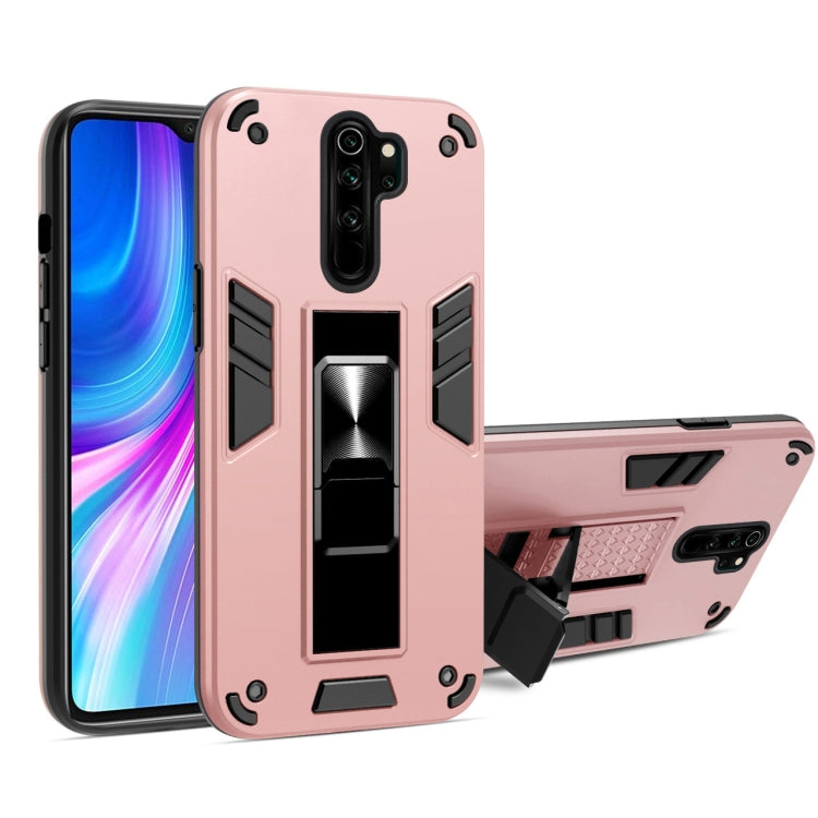 For Xiaomi Redmi Note 8 Pro 2 in 1 PC + TPU Shockproof Protective Case with Invisible Holder