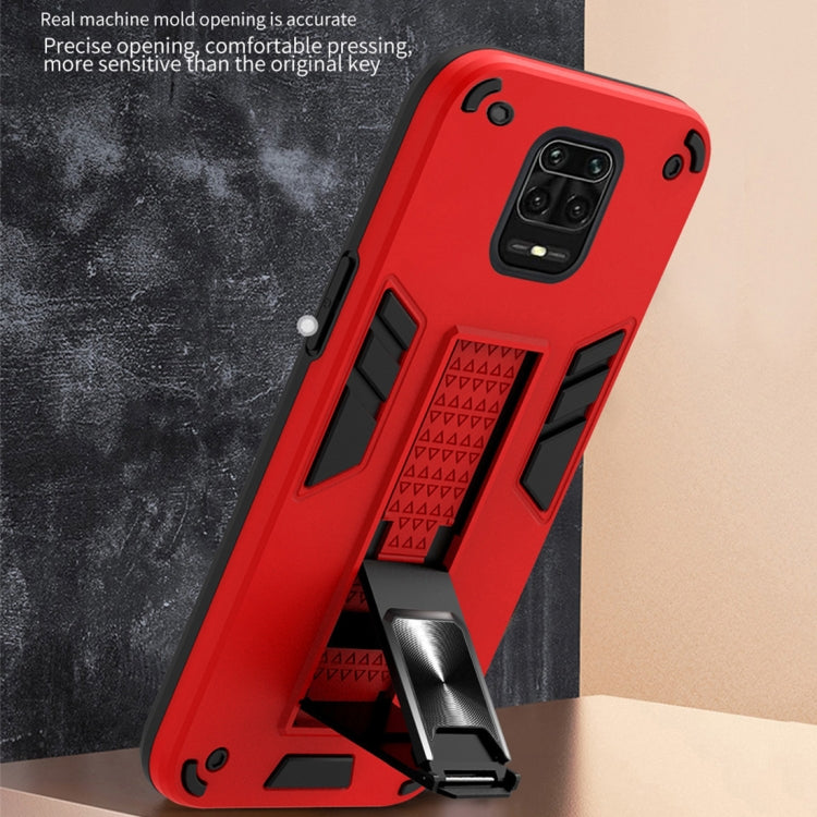 For Xiaomi Redmi Note 9S 2 in 1 PC + TPU Shockproof Protective Case with Invisible Holder