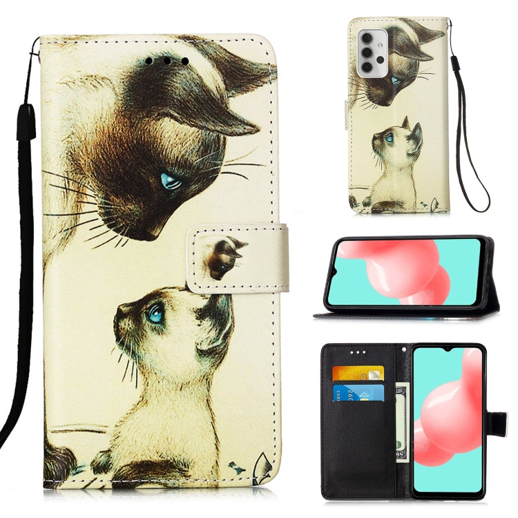 For Samsung Galaxy A32 5G 3D Painting Horizontal Flip Leather Case with Holder & Card Slot & Lanyard