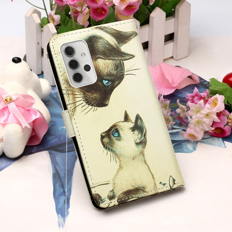 For Samsung Galaxy A32 5G 3D Painting Horizontal Flip Leather Case with Holder & Card Slot & Lanyard