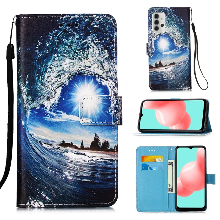 For Samsung Galaxy A32 5G 3D Painting Horizontal Flip Leather Case with Holder & Card Slot & Lanyard